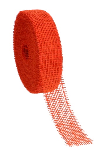 [K1391220] Geschenklint Jute Sizo Oranje 50mm x 40meter Eco Line