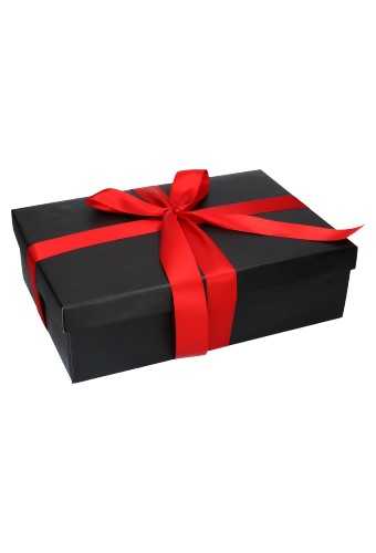 [K1270351] Luxe Kadodoosje & Deksel Bruno Zwart 38x26x11cm 535gr 10stuks