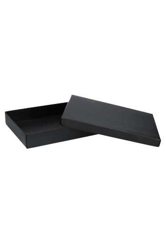 [K1270352] Luxe Kadodoosje & Deksel Bruno Zwart 22x16x3.5cm 300gr 10stuks
