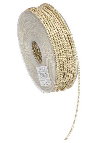 [K1390684] Luxe Kadolint Gedraaid Koord Marina Goud 2mm x 40 Meter