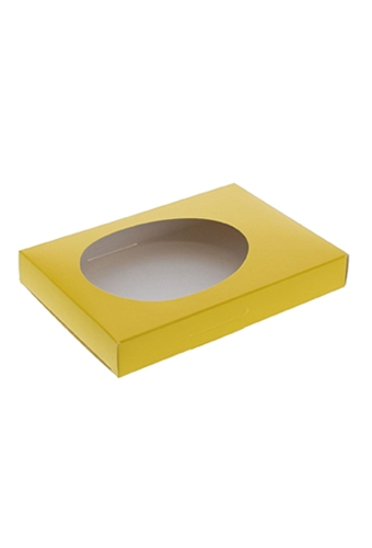 [K1360384] Sokkel Pasen Ei Sokkeltje Glans Geel 14.5x10.2x2.5cm 25stuks