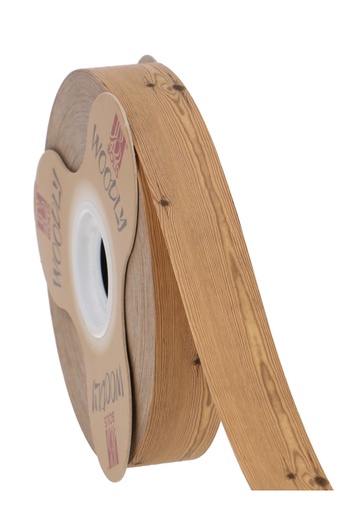 [K777073] AKTIE Krullint Woodly lint Kastanje 24mm x 100 meter OP IS OP