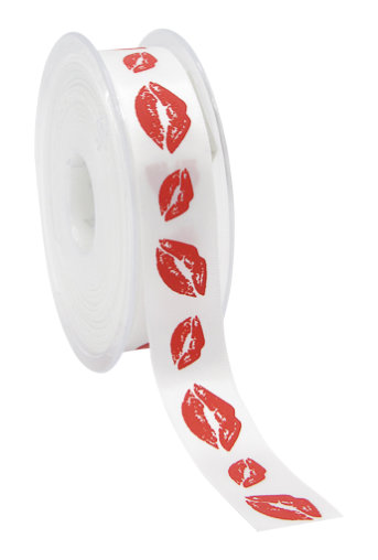 [K1391243] Luxe Satijn Lint Sweet Lips 23mm x 25meter
