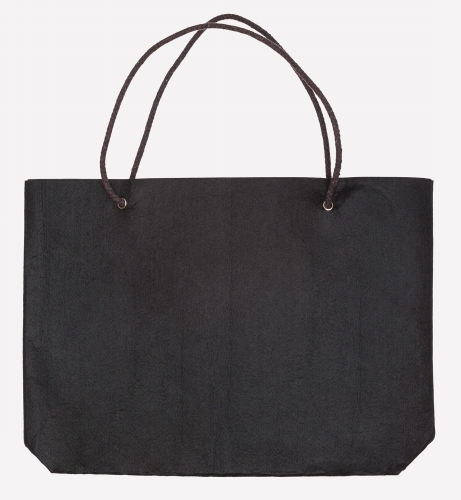 [1540169] Vilten Draagtassen Zwart Met Hengsel 47x33x8cm 220 gram 75stuks