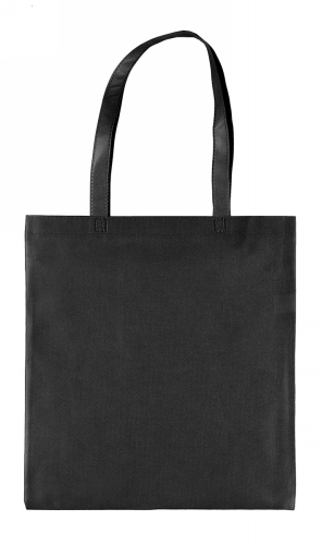 [1540157] Draagtassen Non Woven Zwart Met Hengsel 38x42cm 80 grams 250stuks