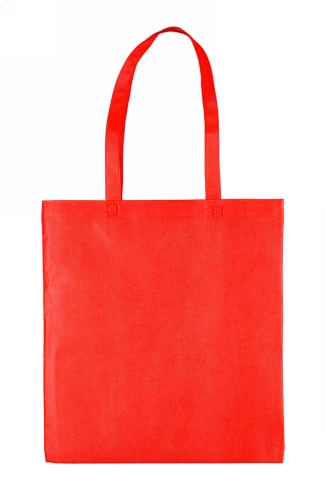 [1540160] Draagtassen Non Woven Rood Met Hengsel 38x42cm 80 grams 250stuks