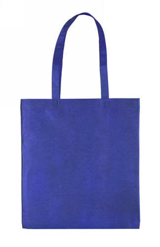 [1540161] Draagtassen Non Woven Blauw Met Hengsel 38x42cm 80 grams 250stuks