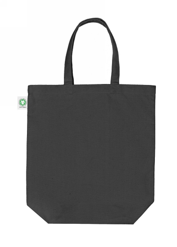 [1540164] Draagtas Katoen Fairtrade Zwart Met Hengsel 300gram 42x42x12cm 100st