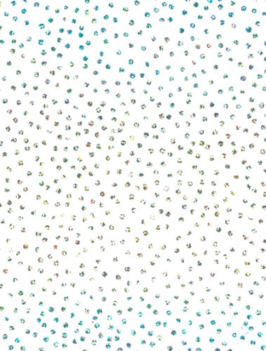 [180070-50] Cadeaupapier Holographic confetti dot white 50cm x 200meter