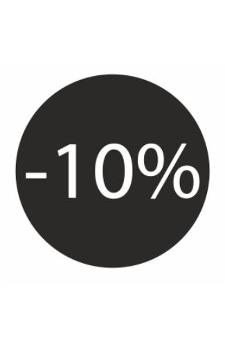 [K1210280] Etiketten 10 procent Korting Zwart 1.6cm 500stuks