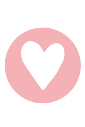 [K1210289] Etiketten Liefde Hartje Roze 2.5cm 500stuks