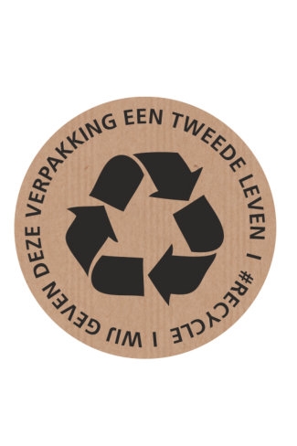 [K1210286] Etiketten Everyday Recycle Kraft 6cm 250stuks