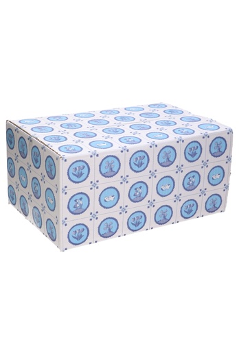 [1910016] Geschenkdozen Delftsblauw 31x20x14cm 30stuks