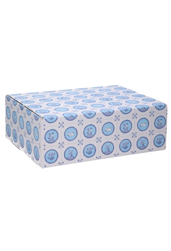 [1910015] Geschenkdozen Delftsblauw 39x29x13cm 15stuks