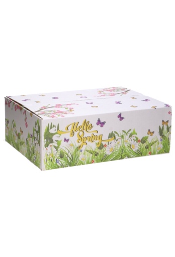 [1910025] Geschenkdozen Hello Spring 39x29x13cm 15stuks