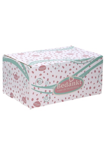 [1910014] Geschenkdozen Bedankt Voor De Bestelling Panter 31x20x14cm 30stuks