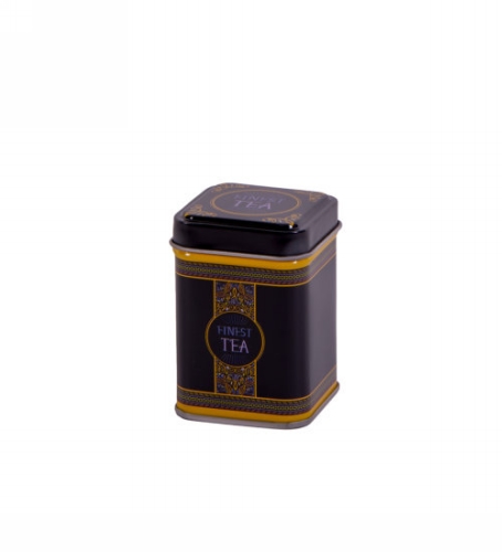 [1150493] Blikken Finest Tea vierkant 25 gram 4.4x4.4x6.4cm 24stuks