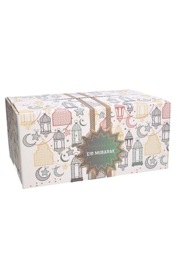 [1910049] Geschenkdozen Ramadan Suikerfeest Eid Mubarak Maan 31x20x14cm 30stuks