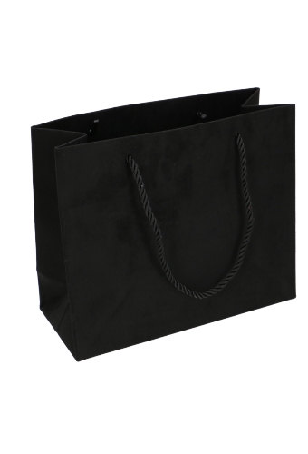 [K1110815] Luxe Cadeautasjes Barcelona Zwart Bekleed Met Stof 24x10x20cm 10stuks