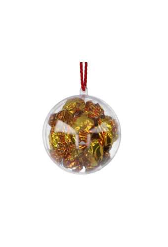 [1130066] Transparant Figuur Bal 16 cm 2 Delig 60 Stuks