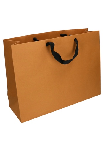 [K1110826] Luxe Kadotasjes Dublin Kraft Mat Met Draaglint 54x18x40cm 10stuks