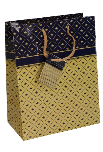 [K1110051] Kadotasjes Everyday Medium King Blue 18x10x23cm 12 stuks