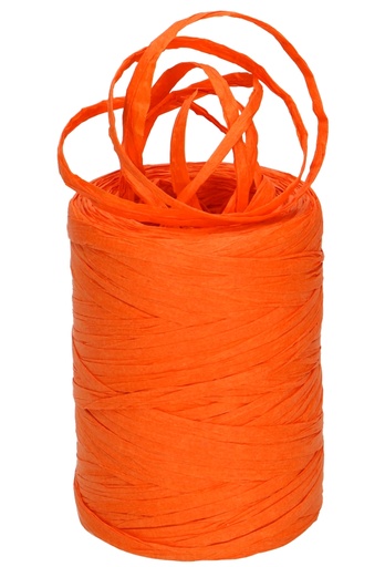 [K1430050] Raffia Papier Oranje 5 a 8 mm x 100 meter