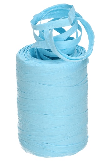 [K1430056] Raffia Papier Licht Blauw 5 a 8 mm x 100 meter