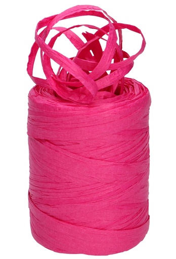 [K1430047] Raffia Papier Fuchsia 5 a 8 mm x 100 meter
