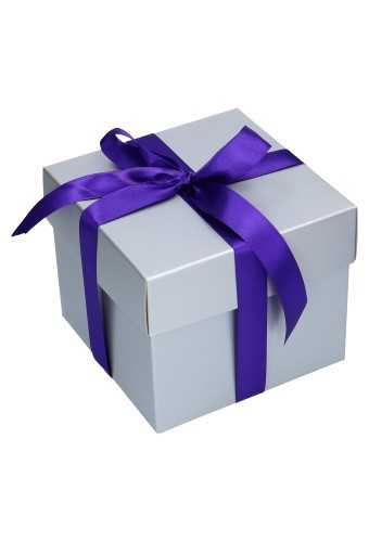 [K1270358] Luxe Geschenkdoos Torino Zilver Mat 17.5x17.5x15cm 25stuks