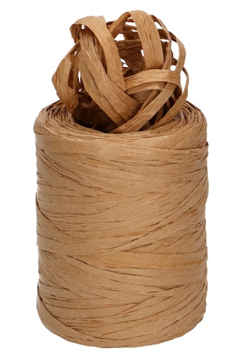 [K1430058] Raffia Papier Naturel 5 a 8 mm x 100 meter