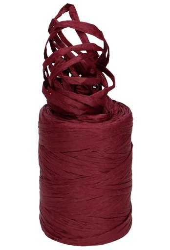 [K1430052] Raffia Papier Bordeaux 5 a 8 mm x 100 meter