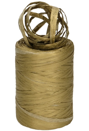 [K1430061] Raffia Papier Goud Metallic 5 a 8 mm x 100 meter