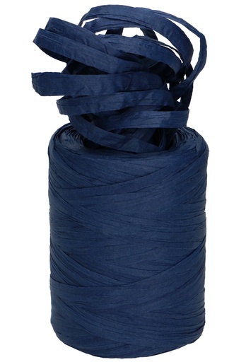 [K1430057] Raffia Papier Donker Blauw 5 a 8 mm x 100 meter