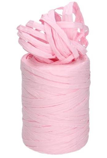 [K1430045] Raffia Papier Roze 5 a 8 mm x 100 meter