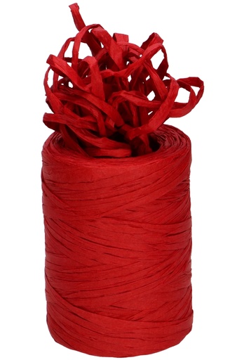 [K1430049] Raffia Papier Rood 5 a 8 mm x 100 meter