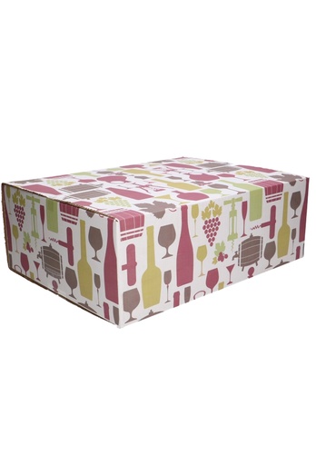 [1910055] Geschenkdozen Wijnen 39x29x13cm 15stuks
