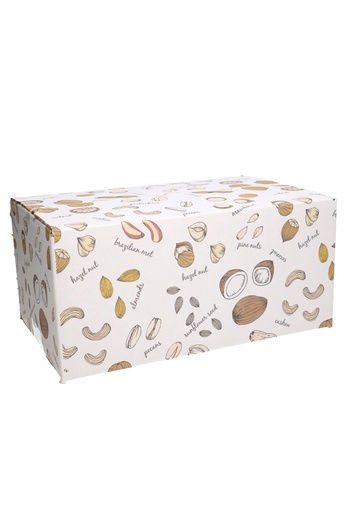 [1910058] Geschenkdozen Peacans And Hazelnut 31x20x14cm 30stuks