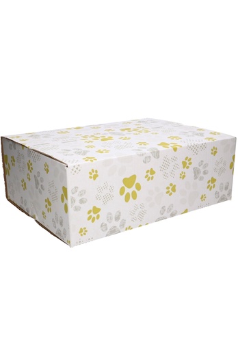 [1910069] Geschenkdozen Dieren Pootjes 39x29x13cm 15stuks