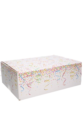 [1910073] Geschenkdozen Confetti 39x29x13cm 15stuks