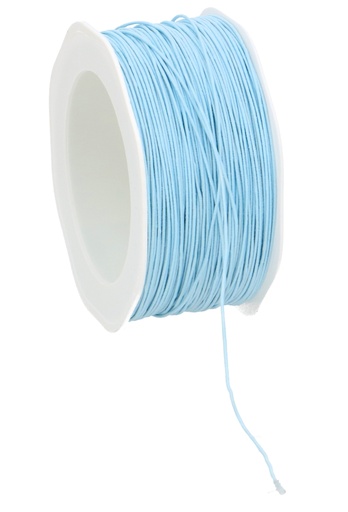 [K1400002] Luxe Decoratiedraad Garen Met IJzerdraad Licht Blauw.1mmx100mtr