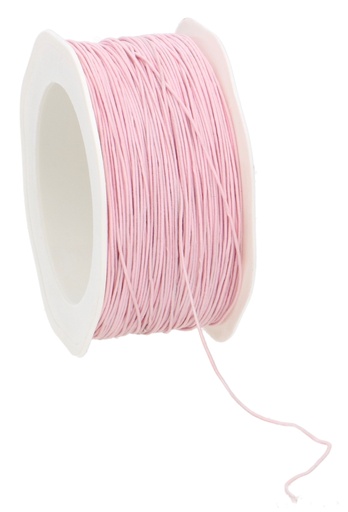 [K1400003] Luxe Decoratiedraad Garen Met IJzerdraad Licht Roze 1mmx100mtr