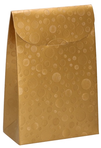 [K1270439] Kadozakje Java Met Sluiting Dots Goud 9x4.5x13cm 10 stuks