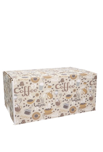 [1910090] Geschenkdozen Coffee & Milk and Sugar 31x20x14cm 30stuks