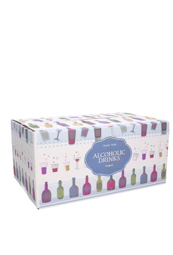 [1910098] Geschenkdozen Alcoholic Drinks 31x20x14cm 30stuks