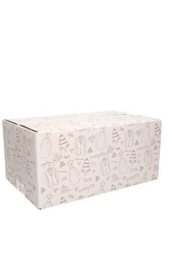 [1910100] Geschenkdozen Wedding Day 31x20x14cm 30stuks