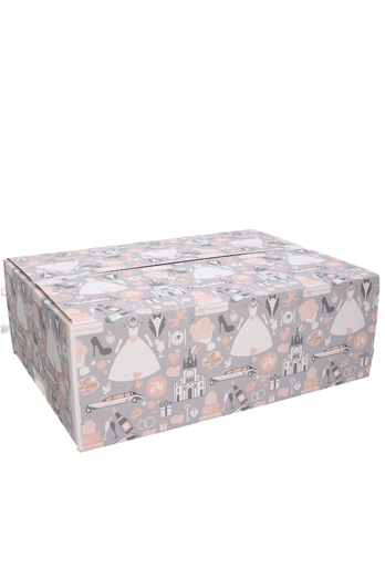 [1910101] Geschenkdozen Trouwerij 39x29x13cm 15stuks
