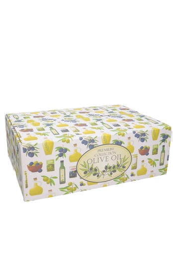 [1910105] Geschenkdozen Olijven & Olie 39x29x13cm 15stuks