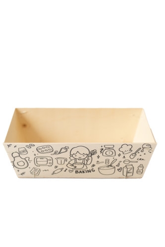 [183012] Houten Korf Bedrukt Bakken Maar Versie 2 29x19x9cm 25stuks