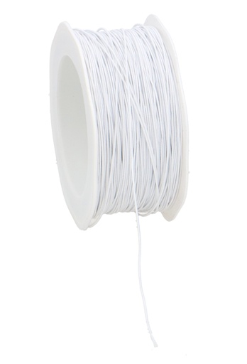 [K1400001] Luxe Decoratiedraad Garen Met IJzerdraad Wit 1mm x 100meter